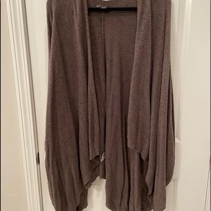 Barefoot dreams sweater cape